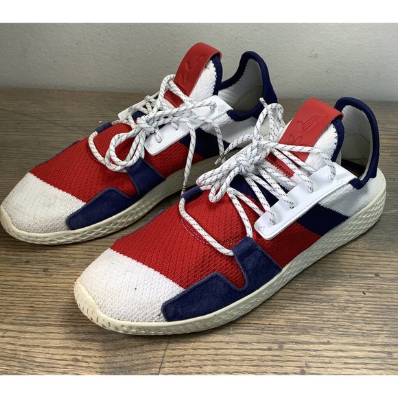 NICE Adidas Pharrell x Billionaire Boys Club Tennis Hu V2 \'Scarlet\' - Mens 9 main image 10